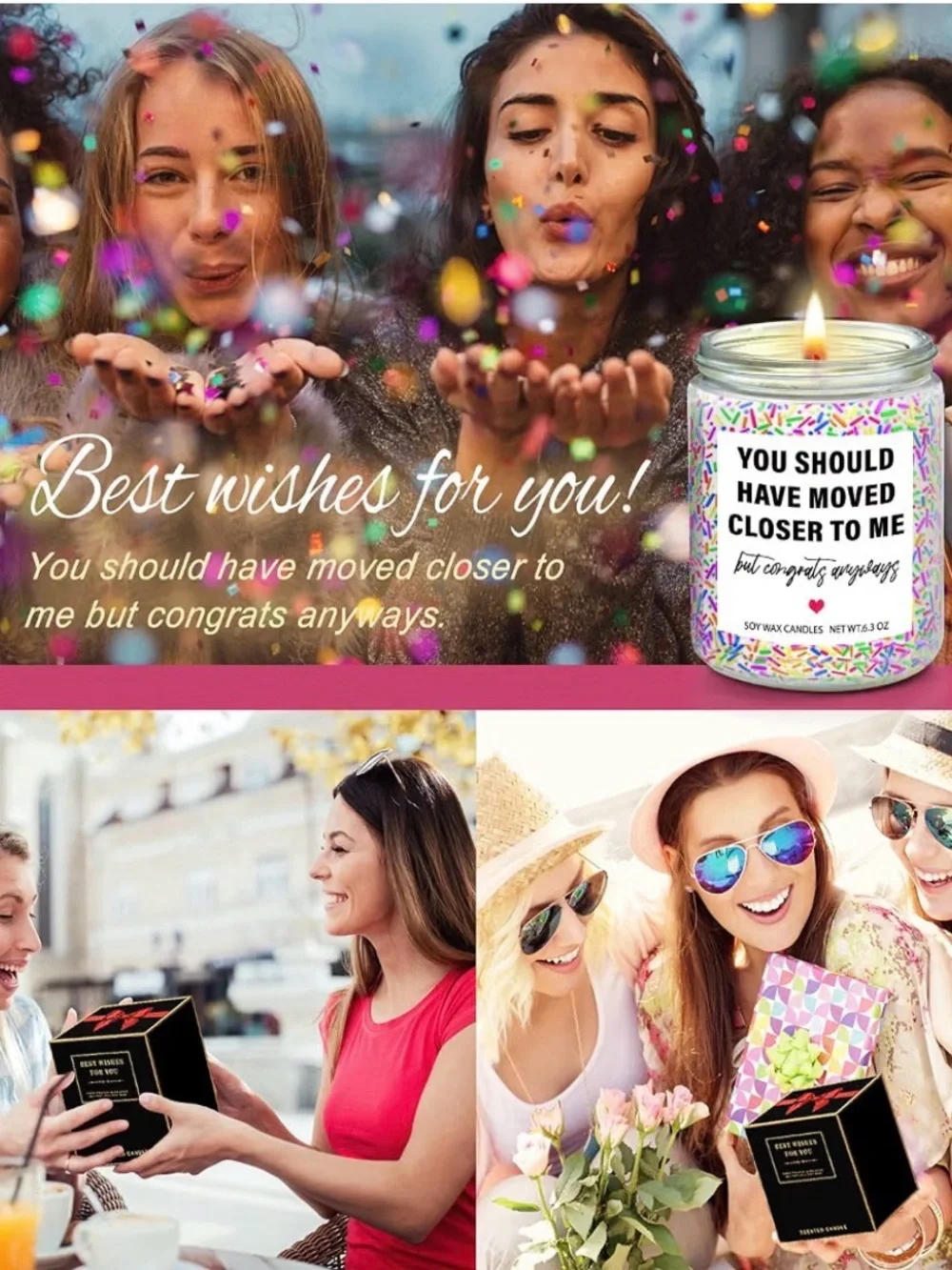 Funny Soy Wax Candle “You Should Have Moved Closer to Me” | Housewarming Gift 🕯️